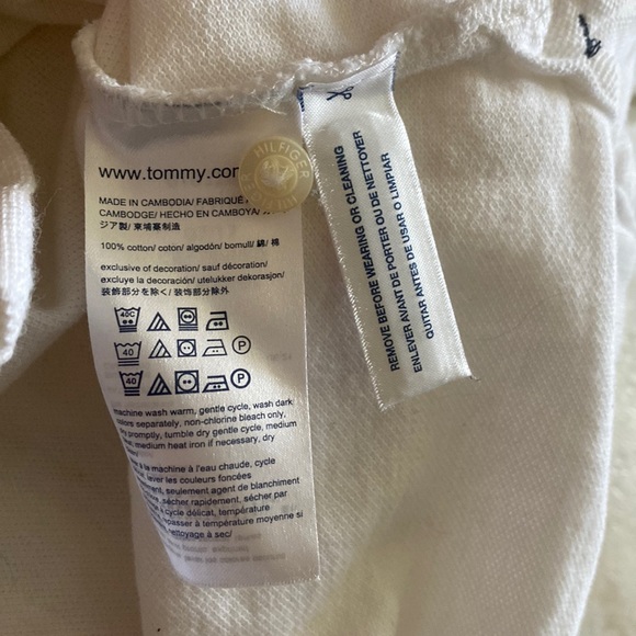 Tommy Hilfiger White Polo Long Sleeve S - Picture 4 of 4